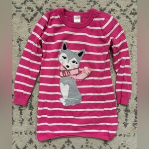 Gymboree Pink and White Striped Sweater, size 5
